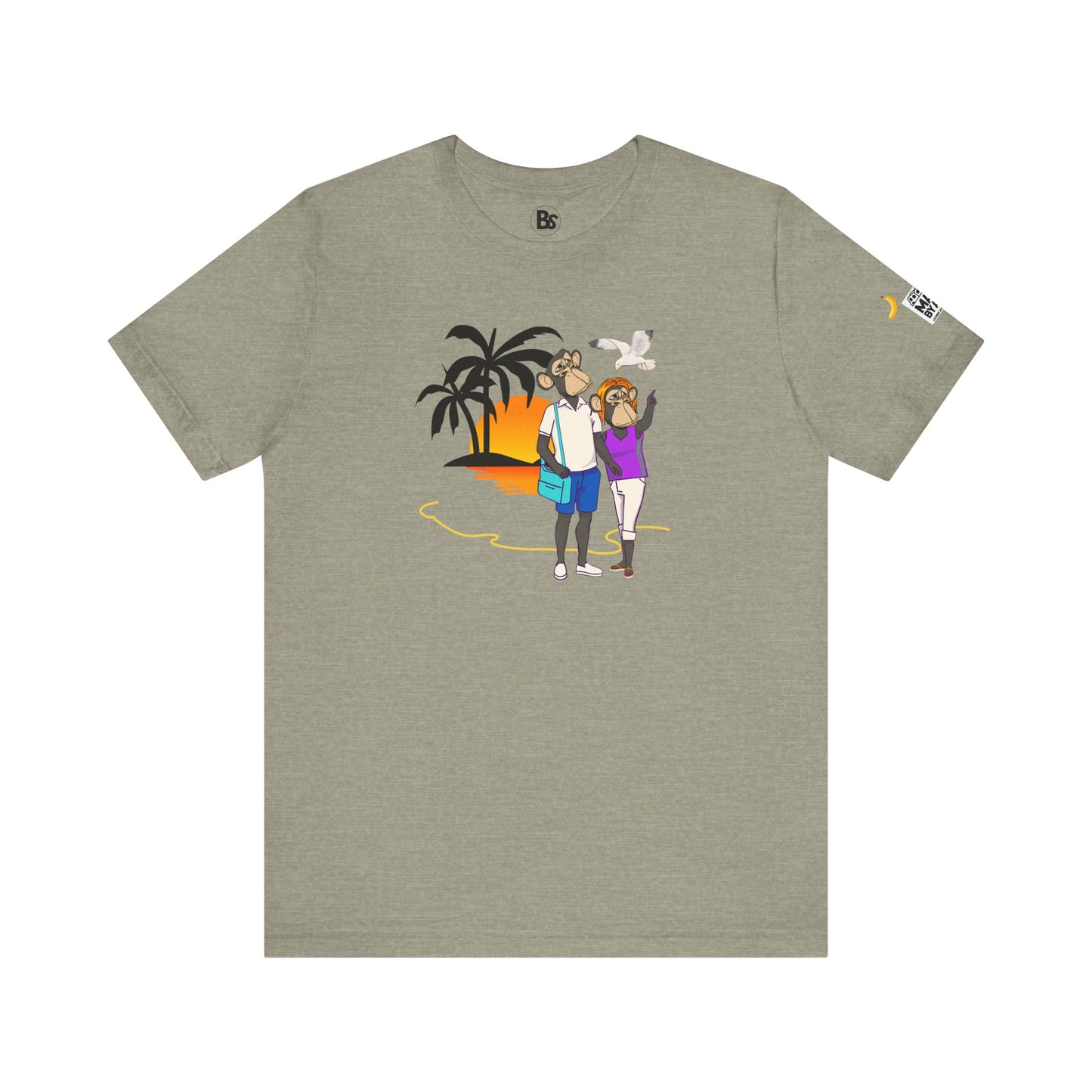 Beach Day Unisex Tee - Time for Fun, Time for Sun, Bored Ape Design