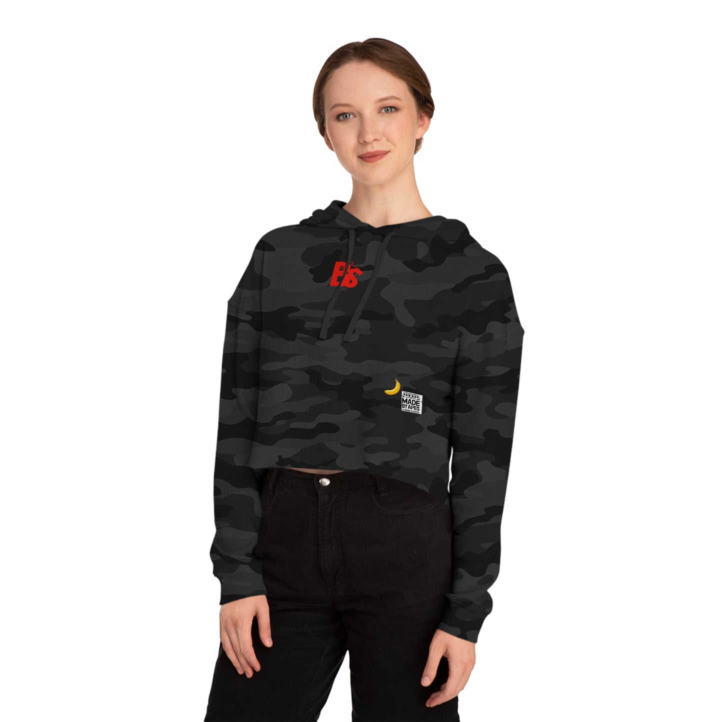 Cropped Hoodie with BAYC #5679 Bored Ape Design