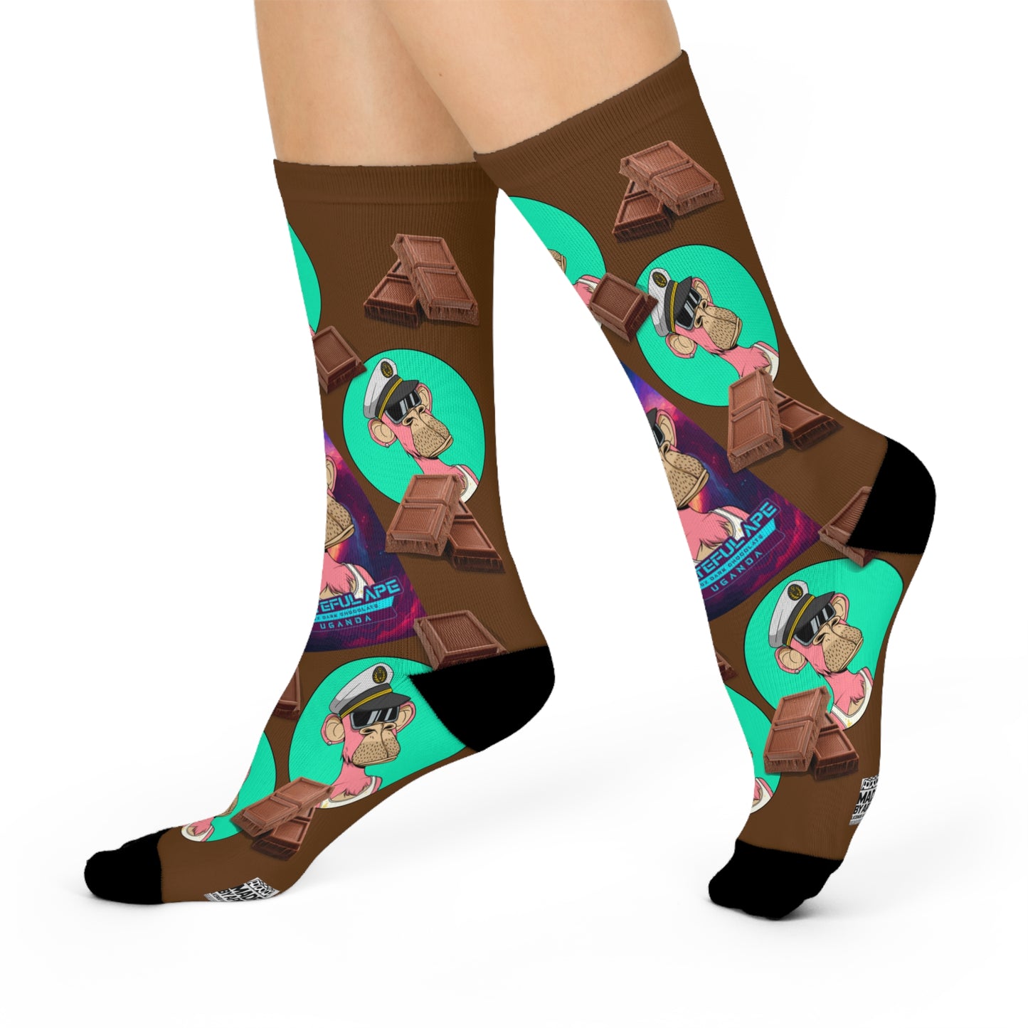 BORED SOCKS with Grateful Ape Chocolate / Cocoa