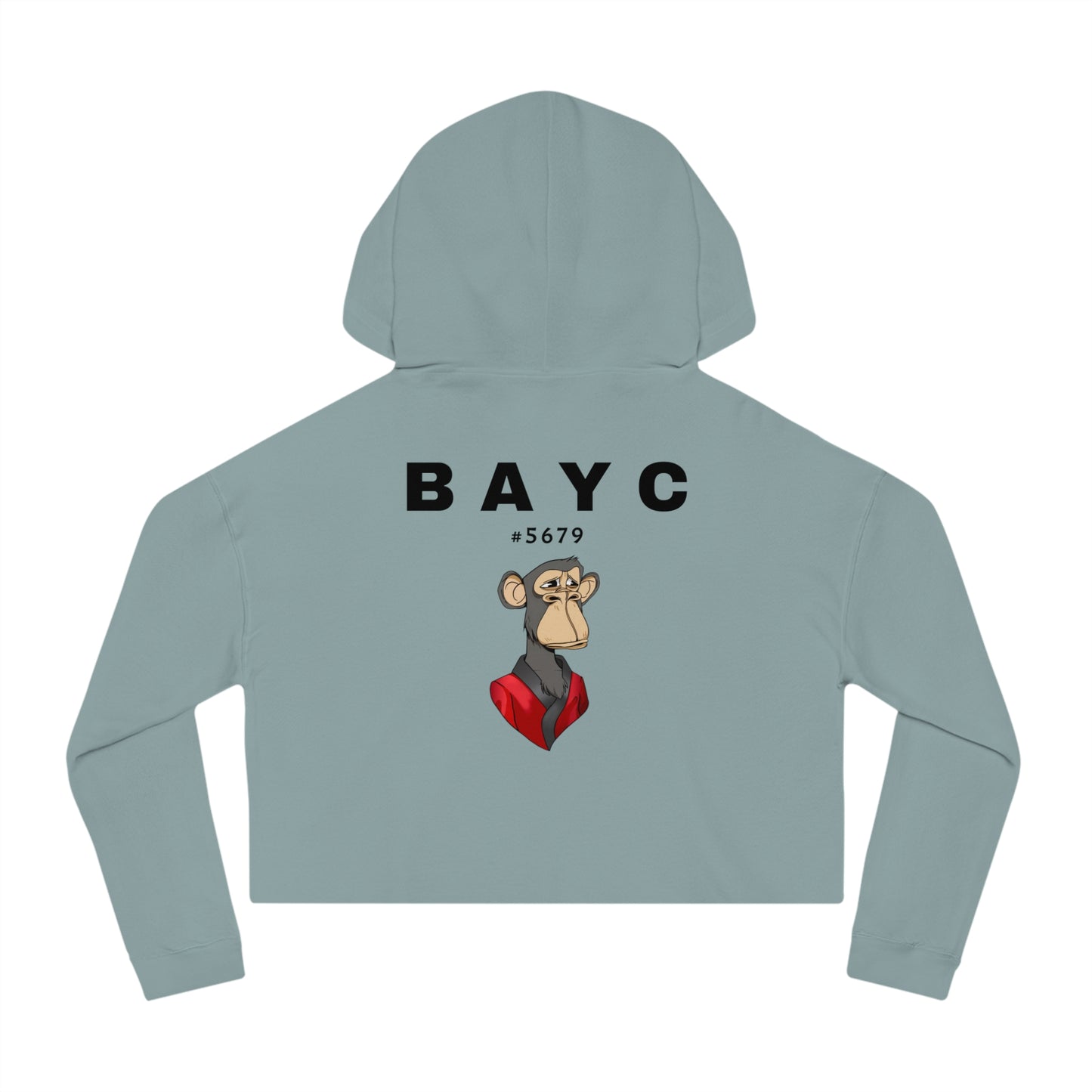 Cropped Hoodie with BAYC #5679 Bored Ape Design
