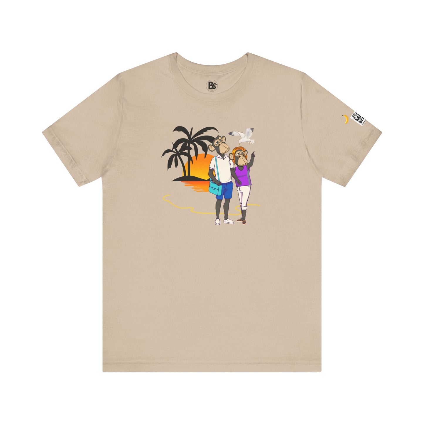 Beach Day Unisex Tee - Time for Fun, Time for Sun, Bored Ape Design