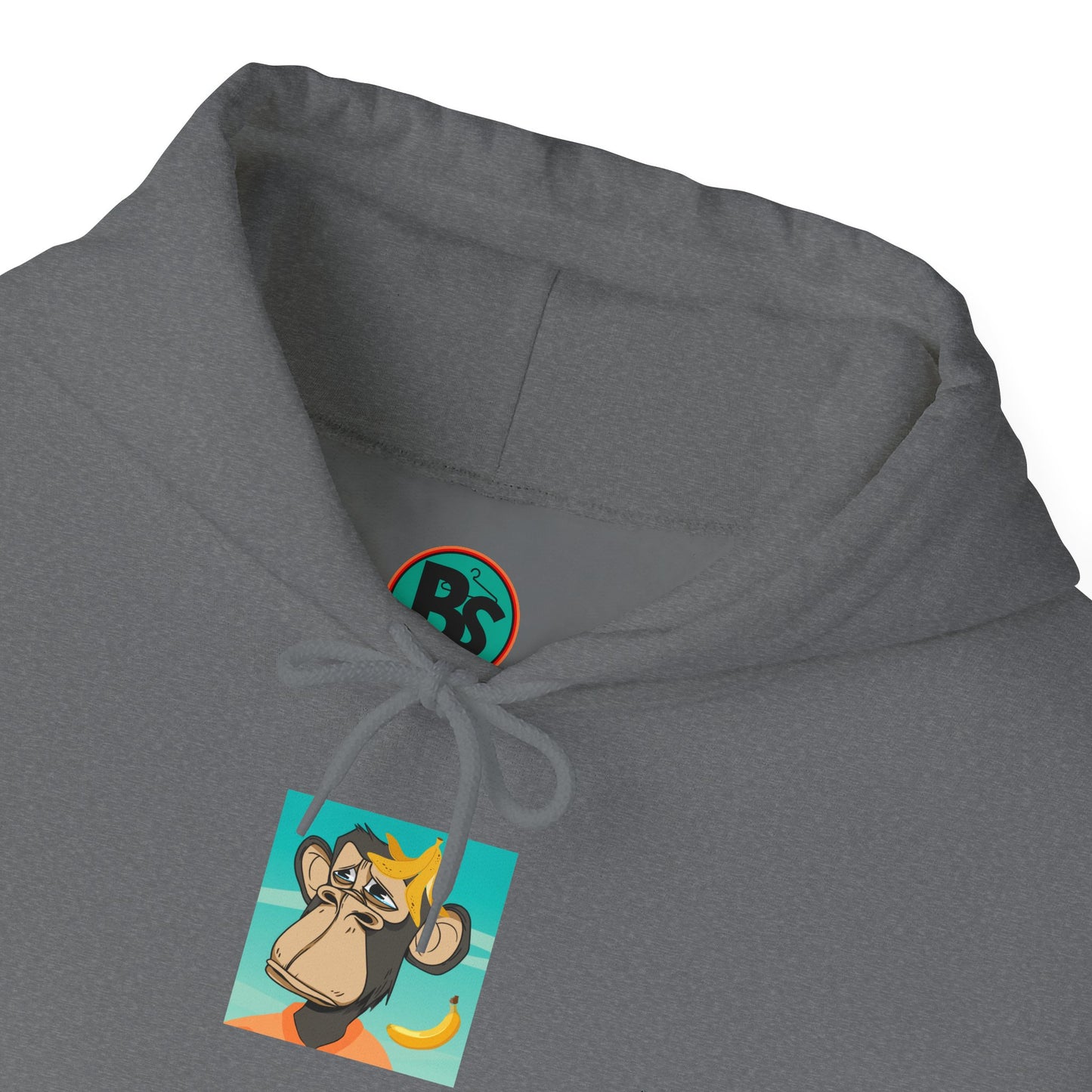 Unisex Heavy Blend™ Hooded Sweatshirt - featuring adorable Ape family on a picnic/Chill Vibes for Everyday Comfort