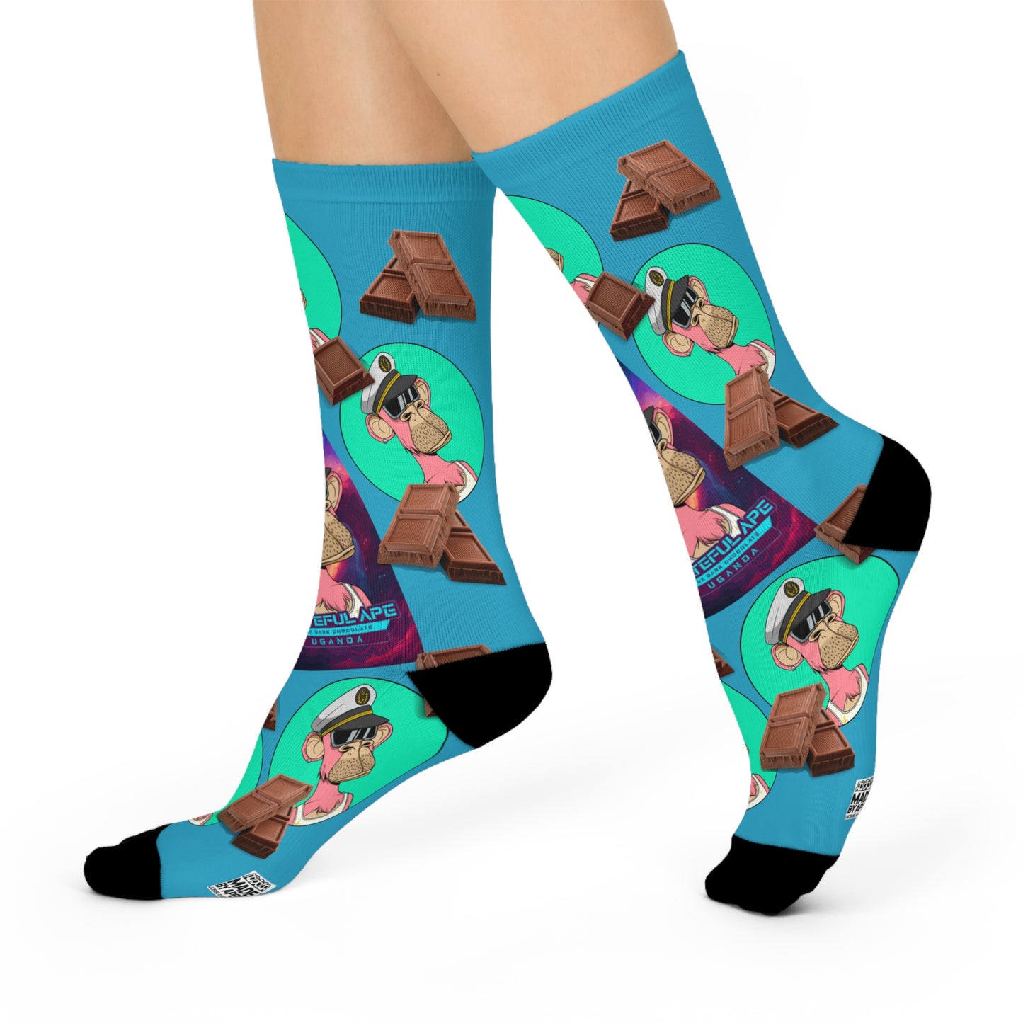 BORED SOCKS with Grateful Ape Chocolate / Aqua