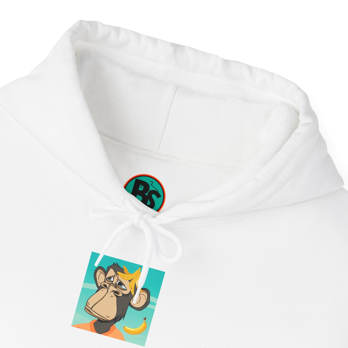 Unisex Heavy Blend™ Hooded Sweatshirt - featuring adorable Ape family on a picnic/Chill Vibes for Everyday Comfort