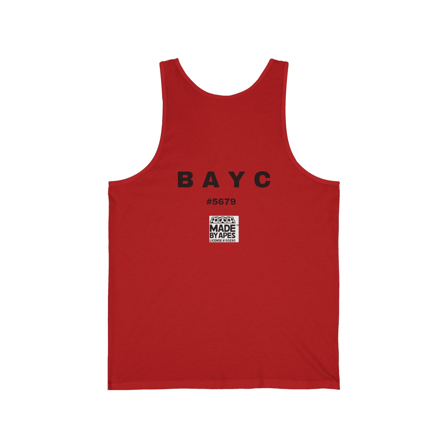 Tank Top Unisex Jersey with Ape Talking on Banana Phone Design