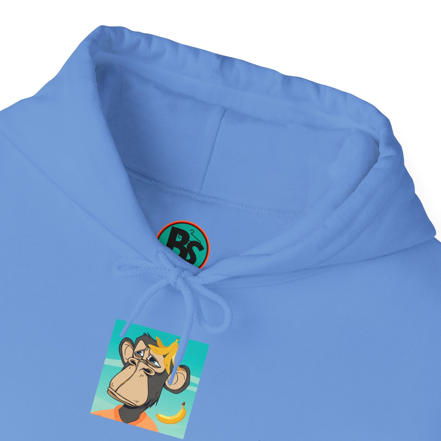 Unisex Heavy Blend™ Hooded Sweatshirt - featuring adorable Ape family on a picnic/Chill Vibes for Everyday Comfort
