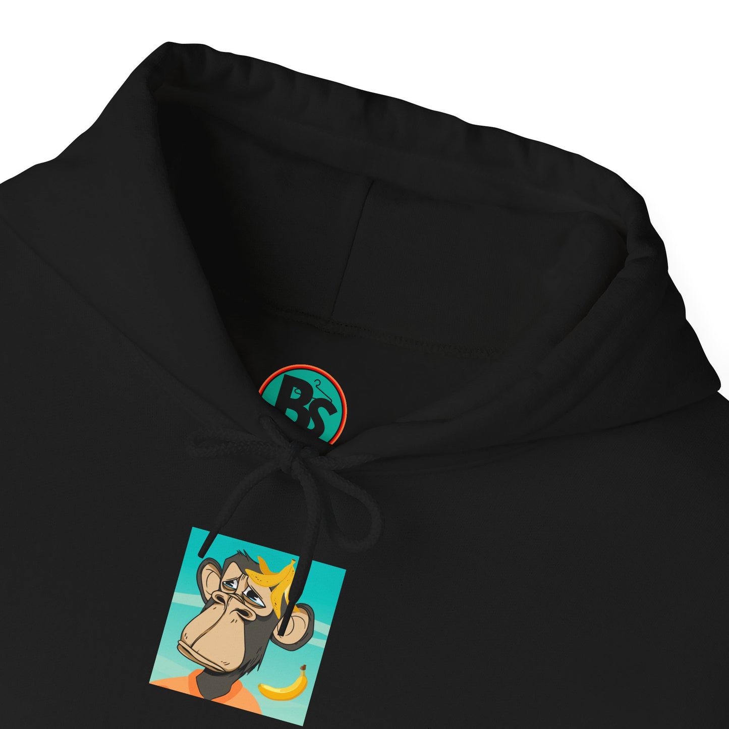 Unisex Heavy Blend™ Hooded Sweatshirt - featuring adorable Ape family on a picnic/Chill Vibes for Everyday Comfort