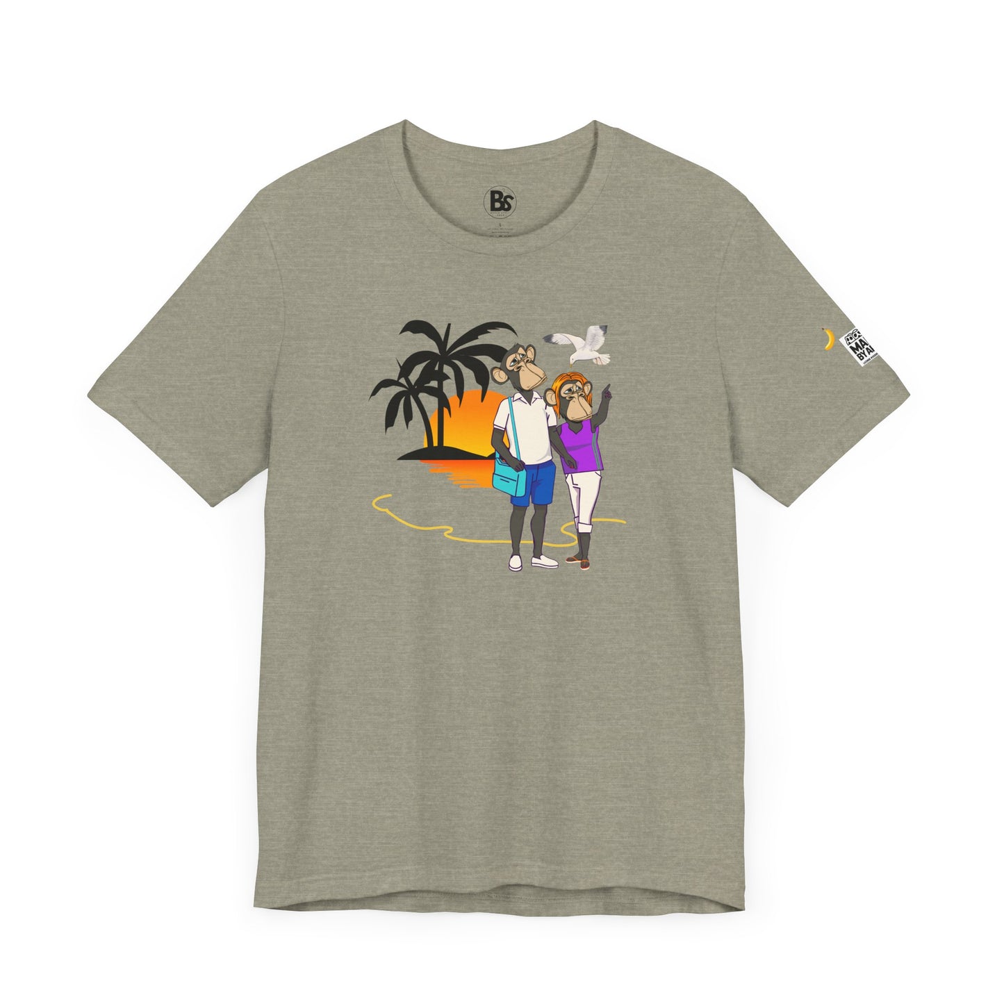 Beach Day Unisex Tee - Time for Fun, Time for Sun, Bored Ape Design