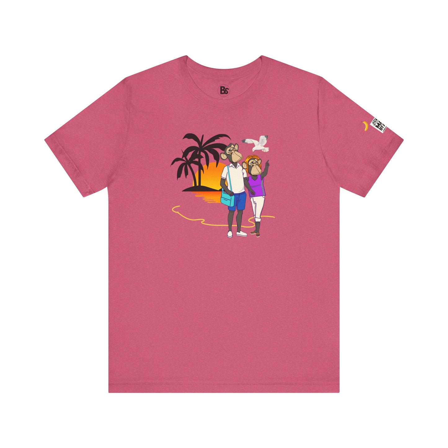 Beach Day Unisex Tee - Time for Fun, Time for Sun, Bored Ape Design