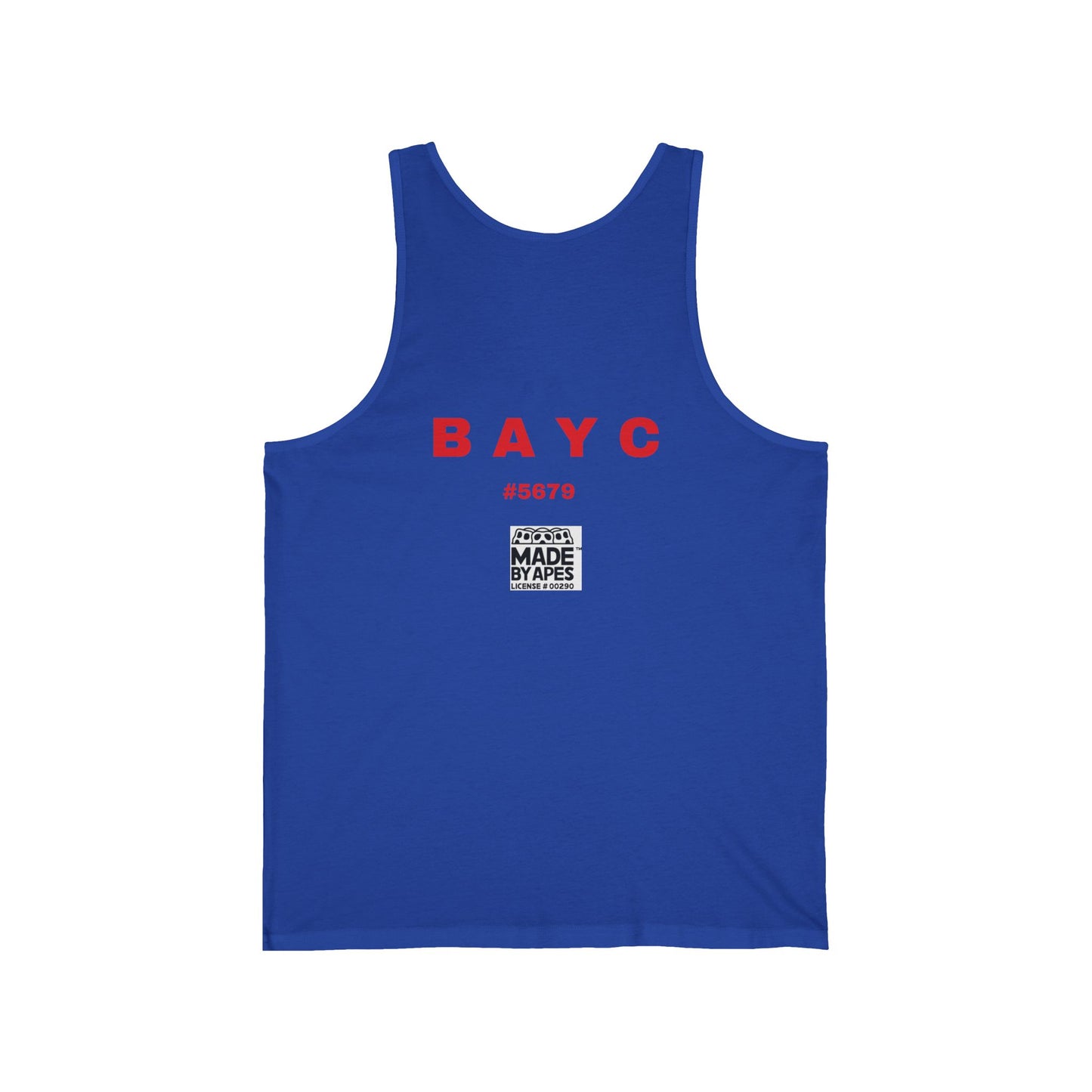 Tank Top Unisex Jersey with Ape Talking on Banana Phone Design