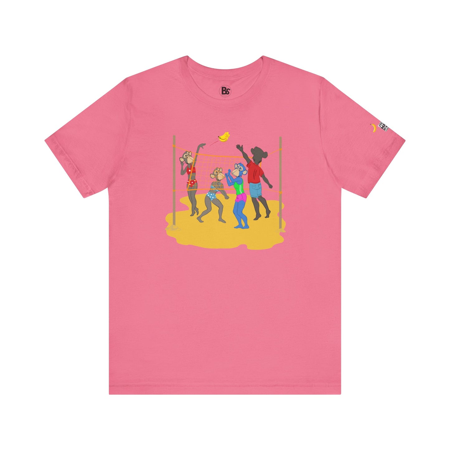 Volleyball Ape Family Unisex Tee - Summer Beach Theme