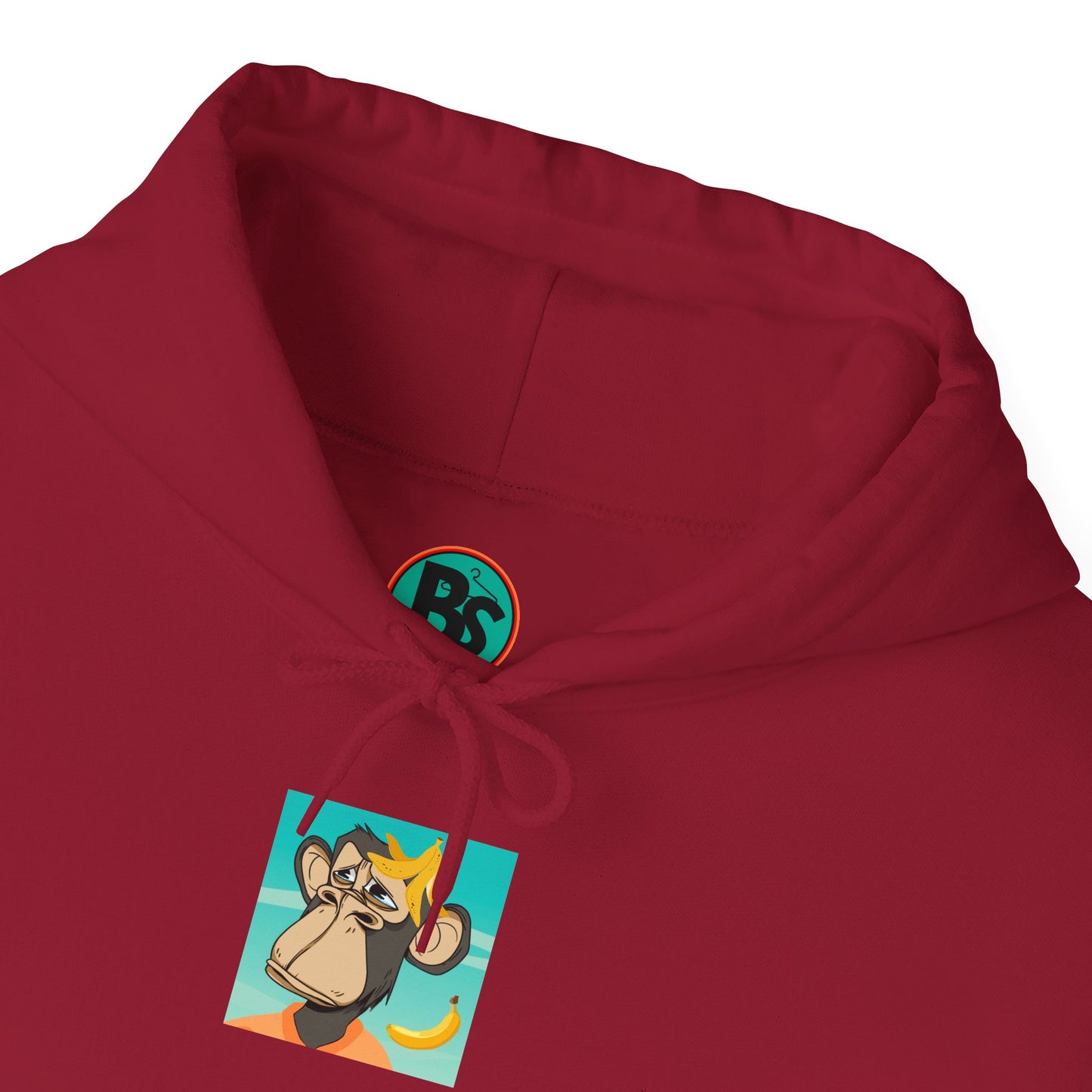 Unisex Heavy Blend™ Hooded Sweatshirt - featuring adorable Ape family on a picnic/Chill Vibes for Everyday Comfort