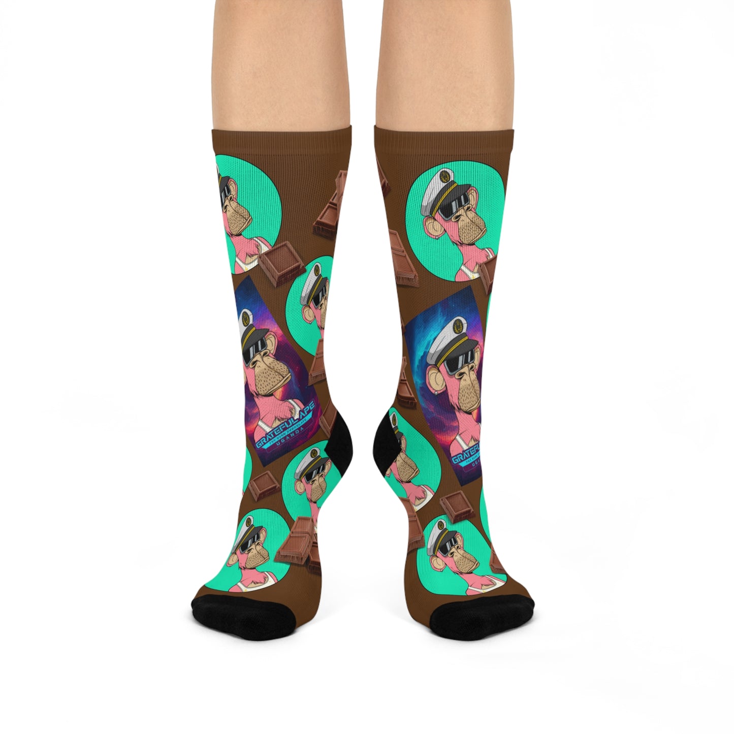 BORED SOCKS with Grateful Ape Chocolate / Cocoa