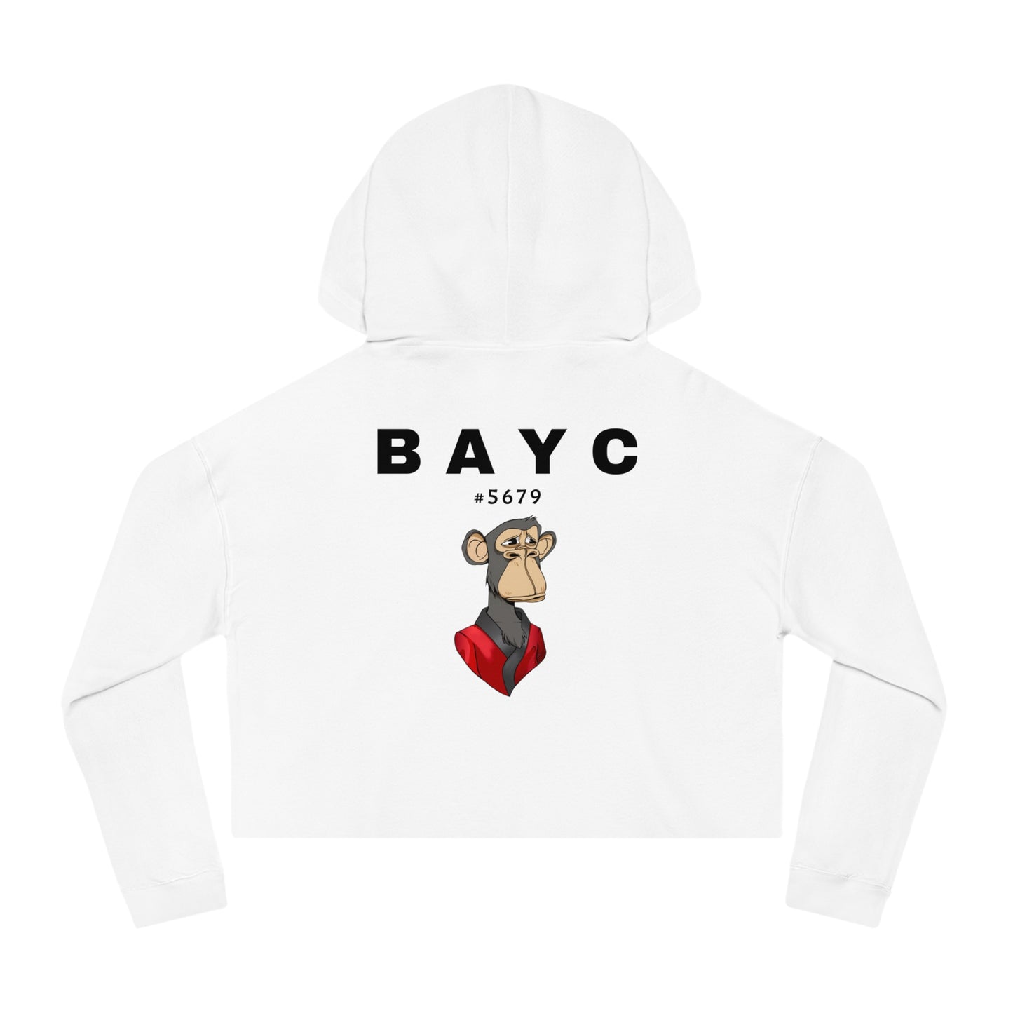 Cropped Hoodie with BAYC #5679 Bored Ape Design