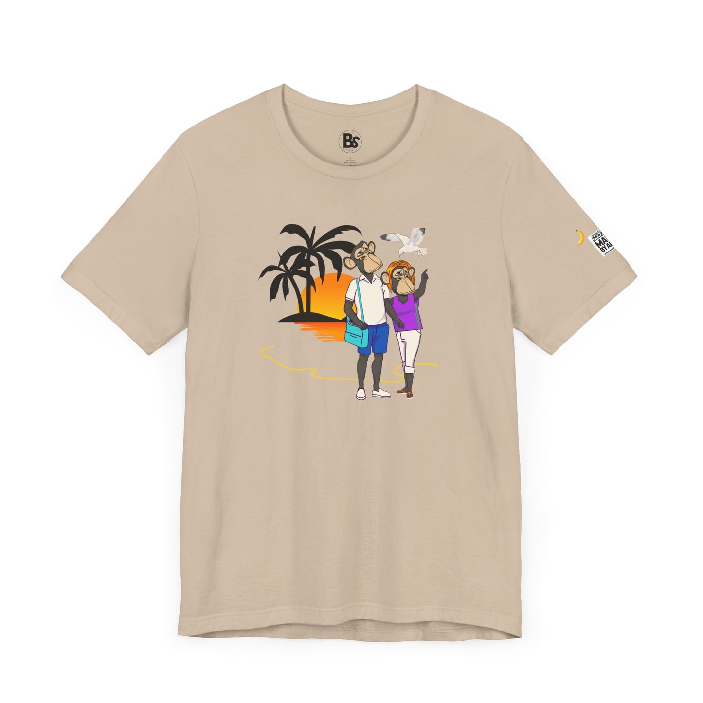 Beach Day Unisex Tee - Time for Fun, Time for Sun, Bored Ape Design