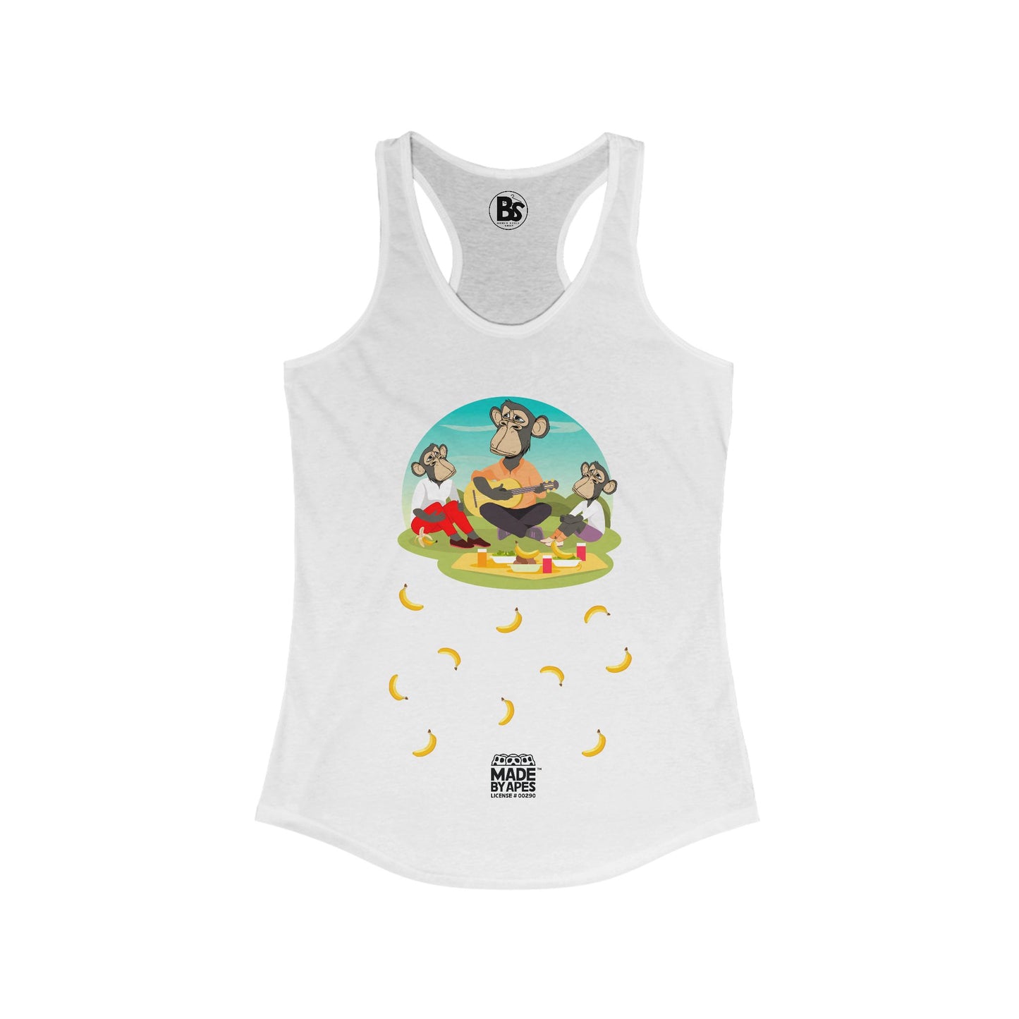 Mom's Racerback Tank - Bored "Drape Family" Banana Brunch
