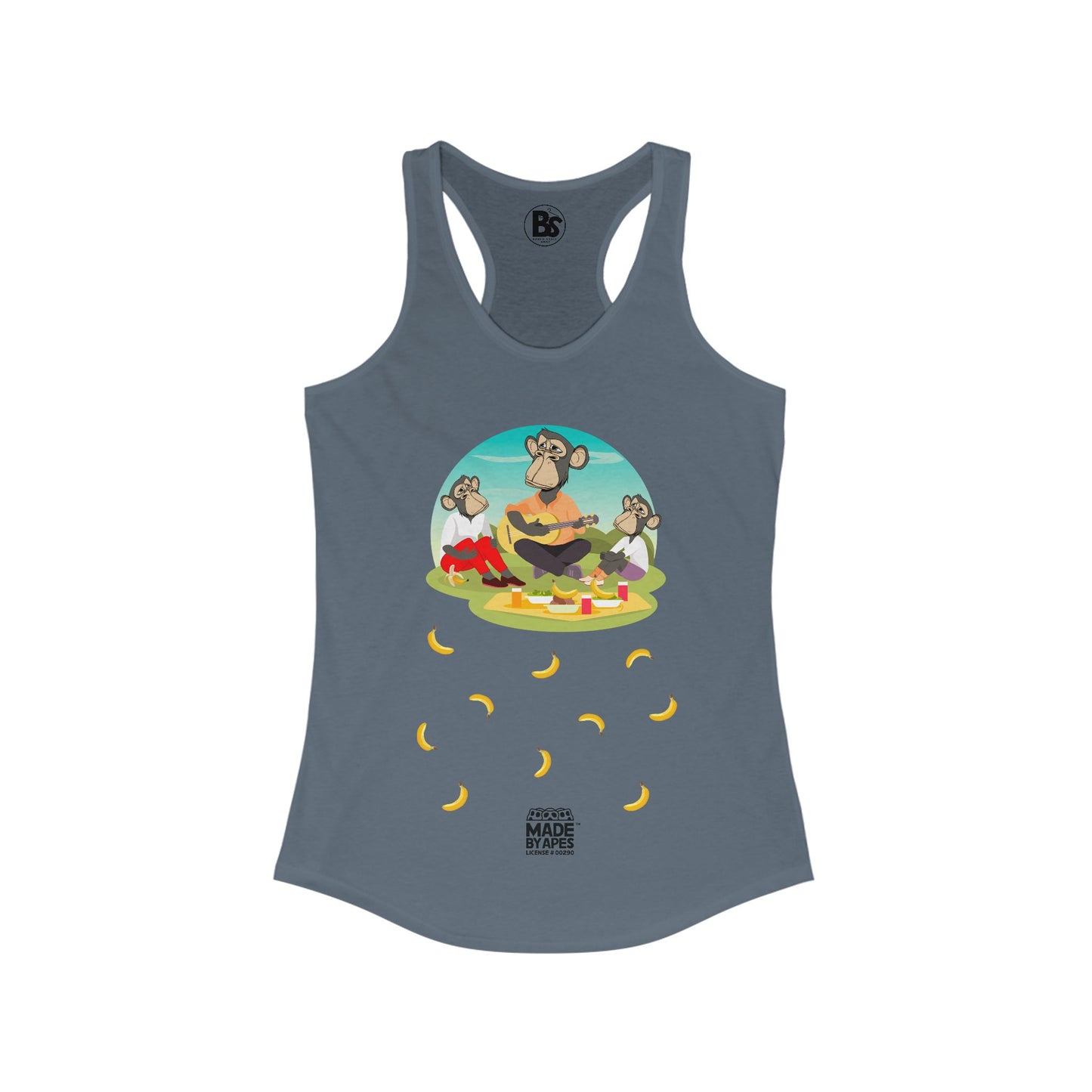 Mom's Racerback Tank - Bored "Drape Family" Banana Brunch