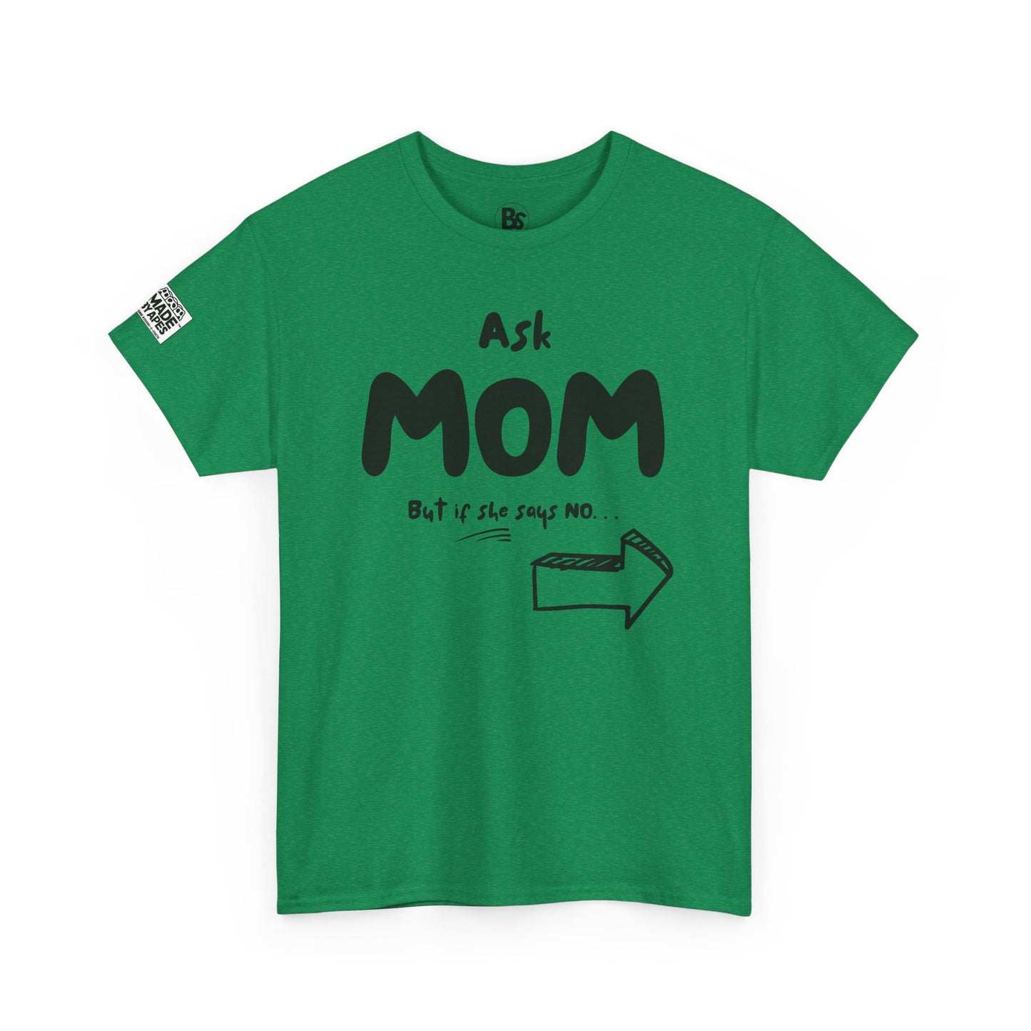 Funny Dad's Tee - Ask MOM/But if she says NO... Don't even think of asking me!