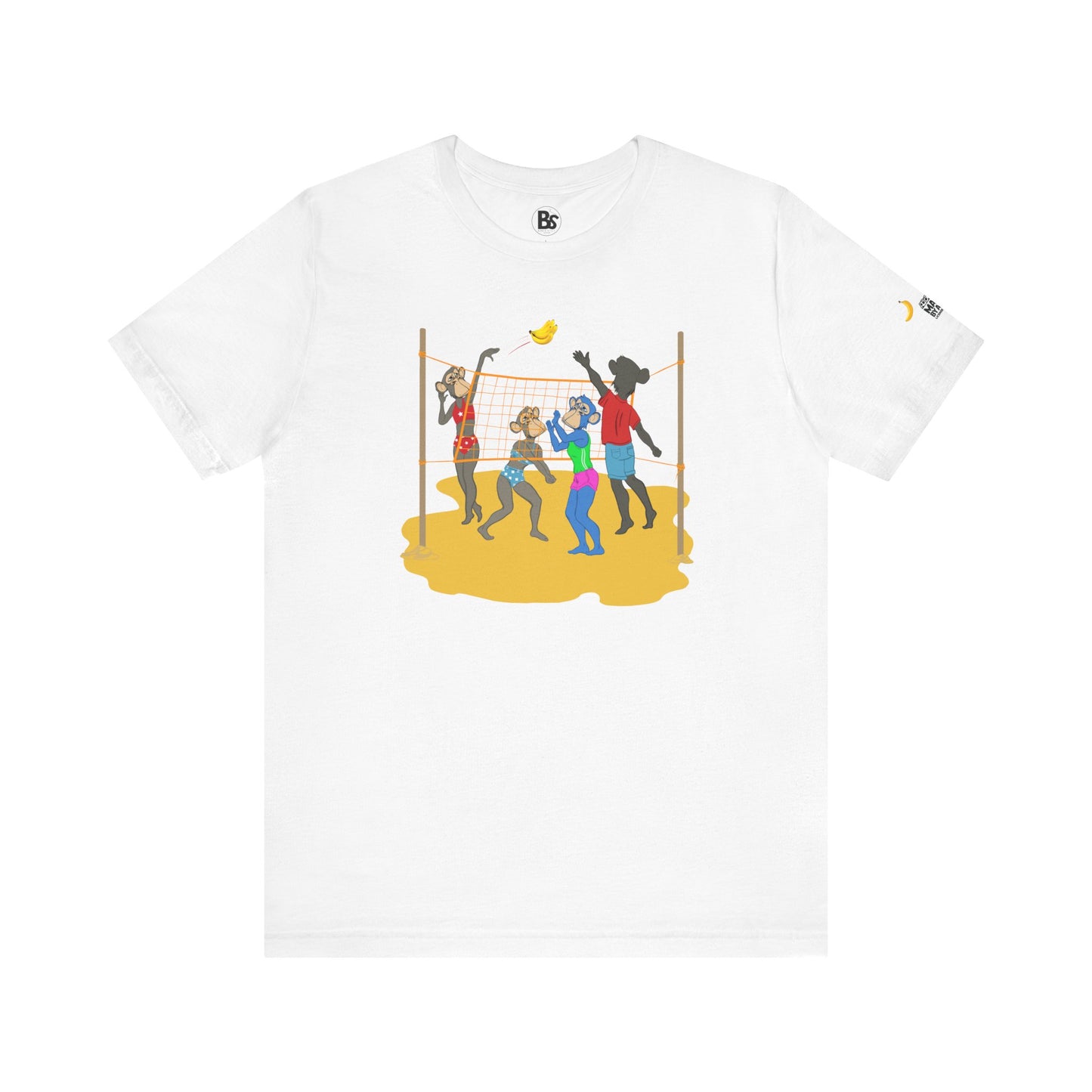 Volleyball Ape Family Unisex Tee - Summer Beach Theme