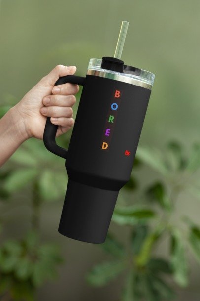 BORED TUMBLER / PREMIUM Insulated Travel Mug, 40oz