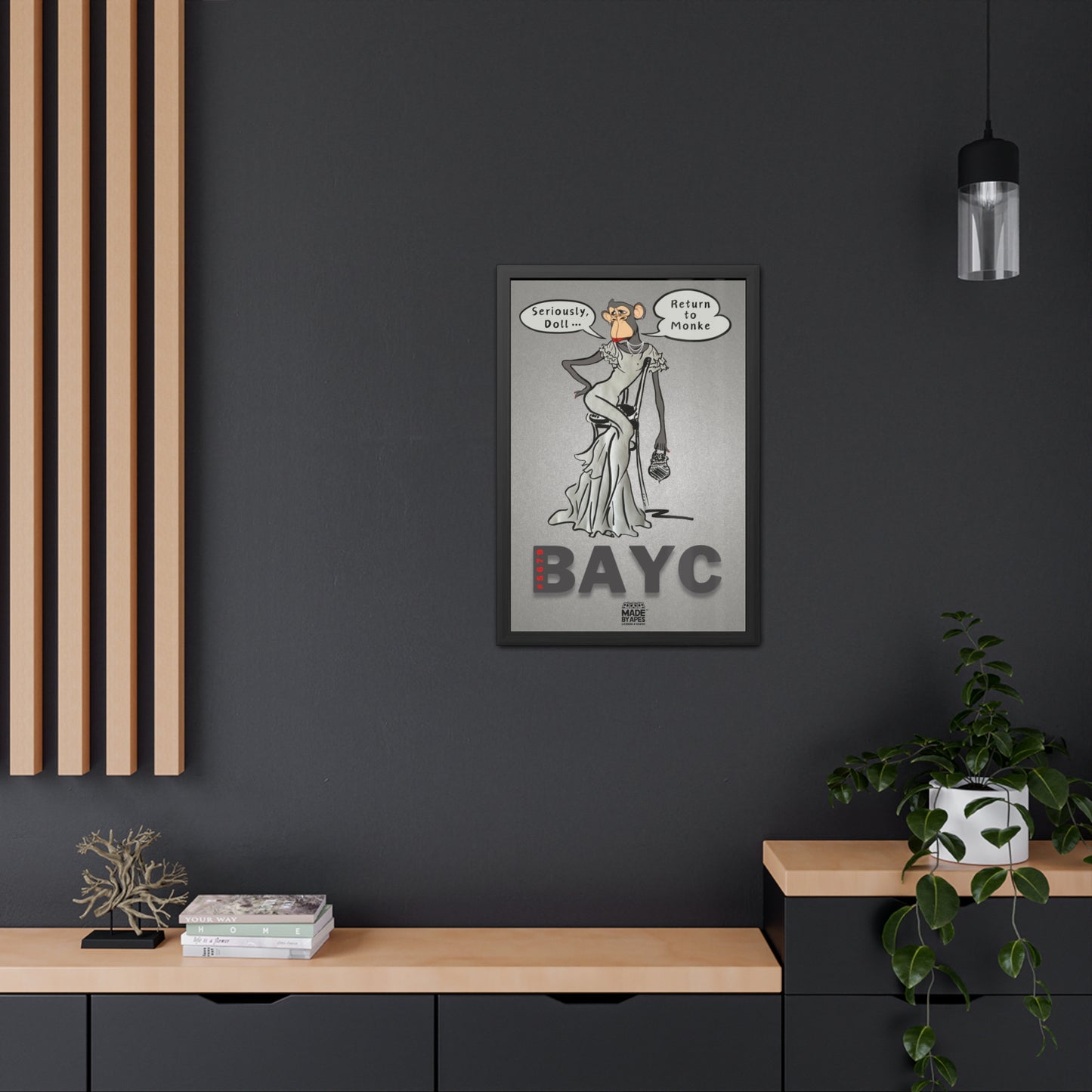 Framed Fashion Poster with BAYC #5679