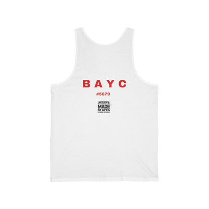 Tank Top Unisex Jersey with Ape Talking on Banana Phone Design