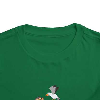 Toddler Short Sleeve Tee featuring Bored Ape fishermen with the day's catch