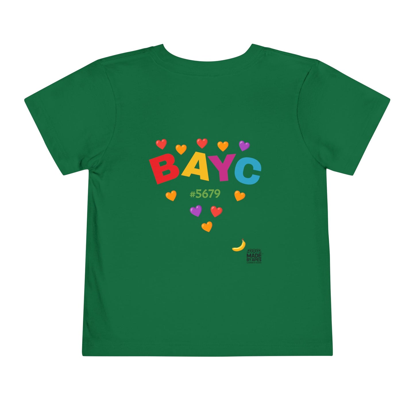 Toddler Tee - Bored Apes Family Picnic Shirt with Hearts