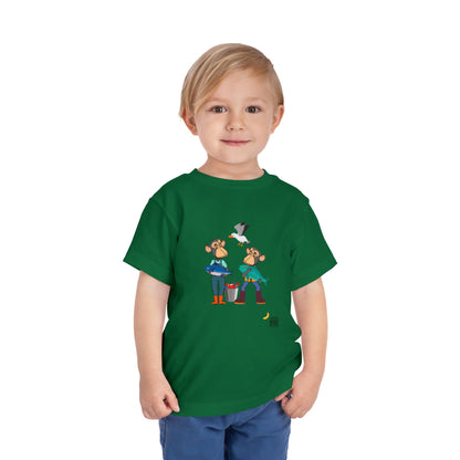 Toddler Short Sleeve Tee featuring Bored Ape fishermen with the day's catch