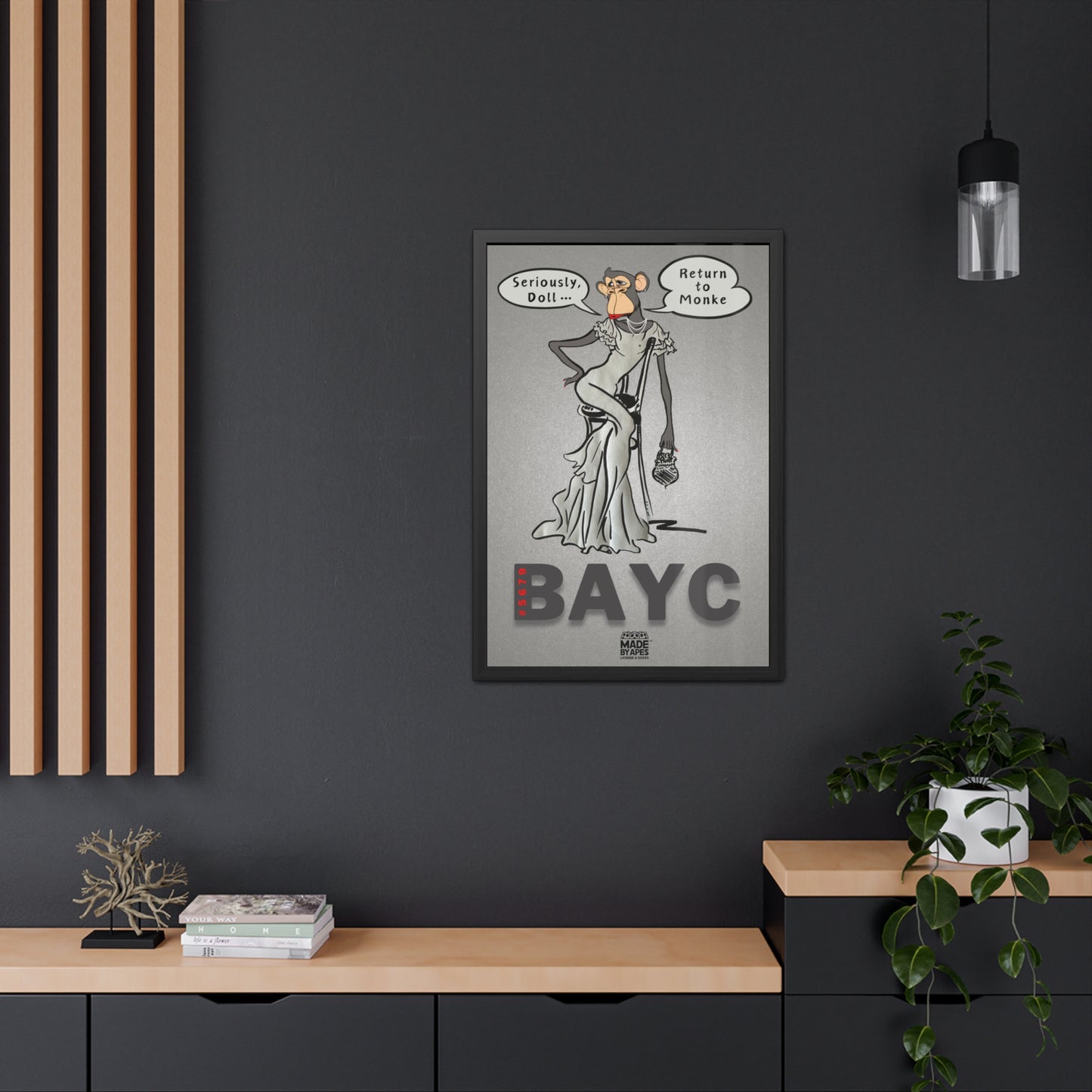 Framed Fashion Poster with BAYC #5679