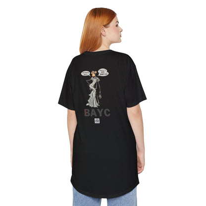 Long Body Urban Tee - Unisex Bored Ape Haute Couture Design Shirt