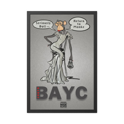 Framed Fashion Poster with BAYC #5679