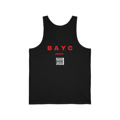 Tank Top Unisex Jersey with Ape Talking on Banana Phone Design