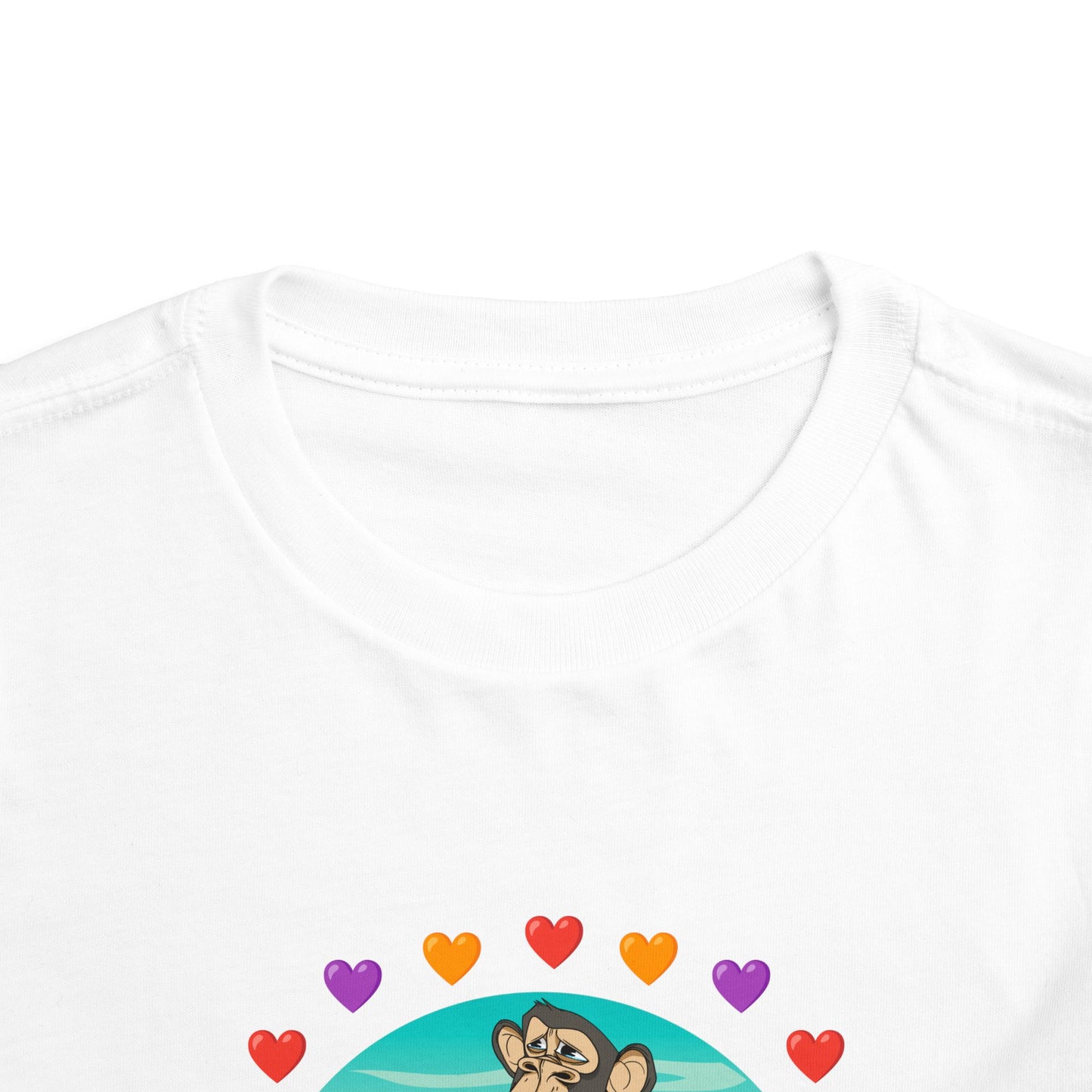 Toddler Tee - Bored Apes Family Picnic Shirt with Hearts