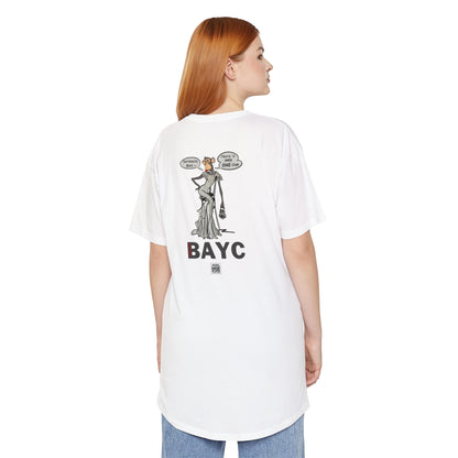 Long Body Urban Tee - Unisex Bored Ape Haute Couture Design Shirt