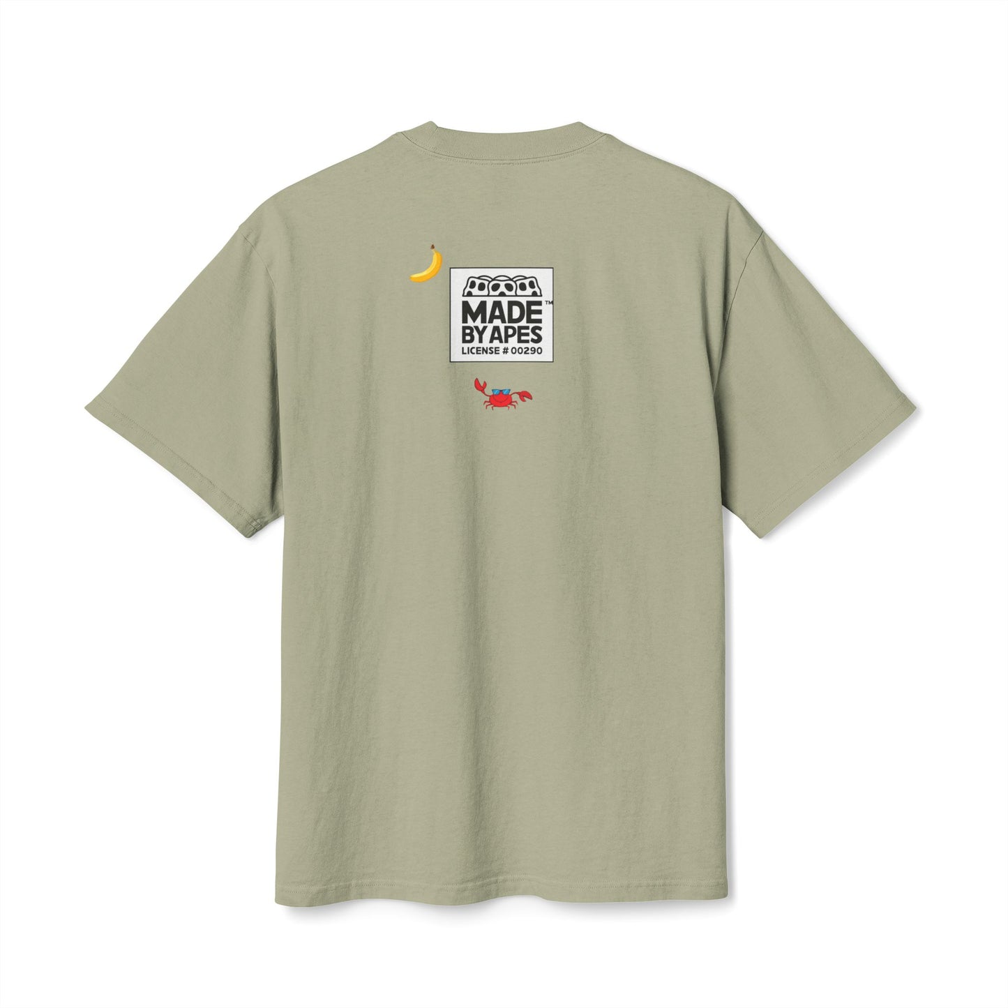 GONE FISHIN' / Oversized Heavy Cotton Faded Tee