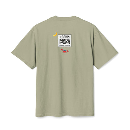 GONE FISHIN' / Oversized Heavy Cotton Faded Tee