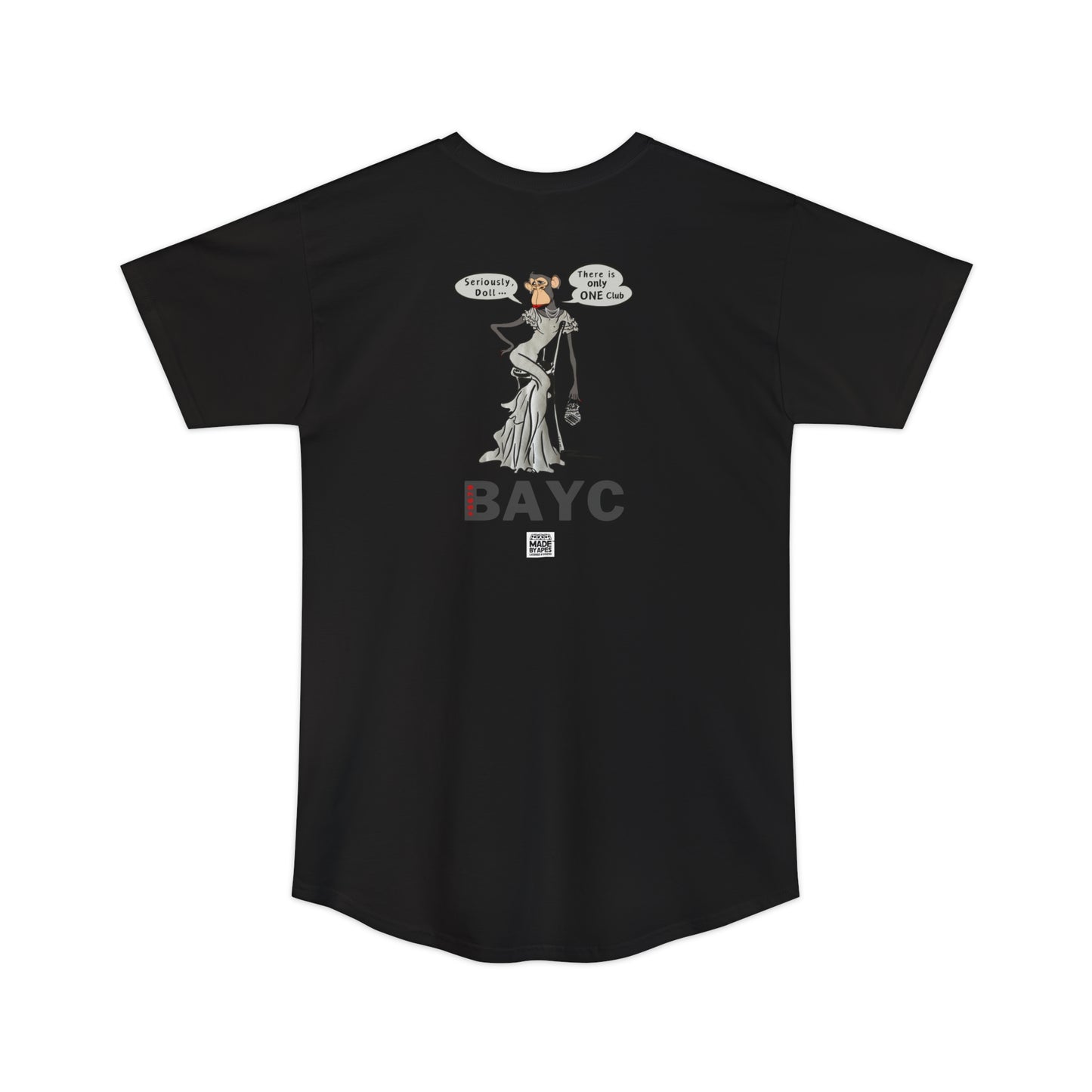 Long Body Urban Tee - Unisex Bored Ape Haute Couture Design Shirt