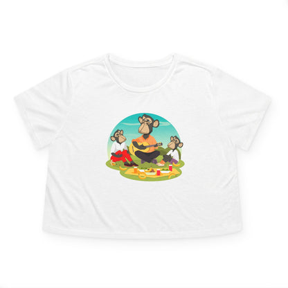 Cropped Tee / Family Time Bored Ape Picnic Women's Top