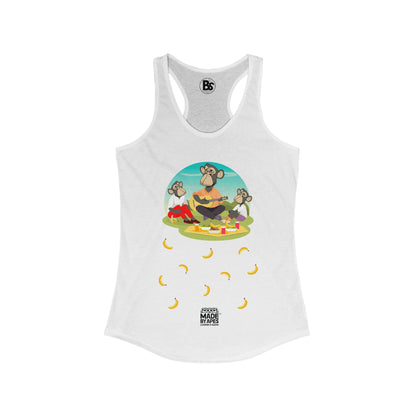 Mom's Racerback Tank - Guitar Strummin' Bored Ape Banana Brunch