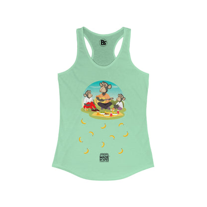 Mom's Racerback Tank - Guitar Strummin' Bored Ape Banana Brunch