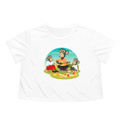 Cropped Tee / Family Time Bored Ape Picnic Women's Top