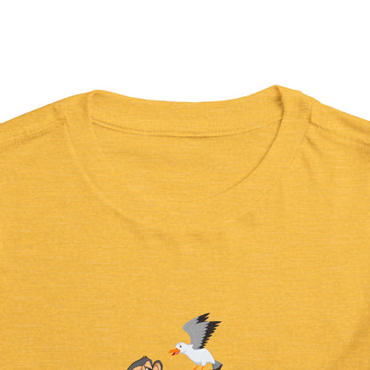 Toddler Short Sleeve Tee featuring Bored Ape fishermen with the day's catch