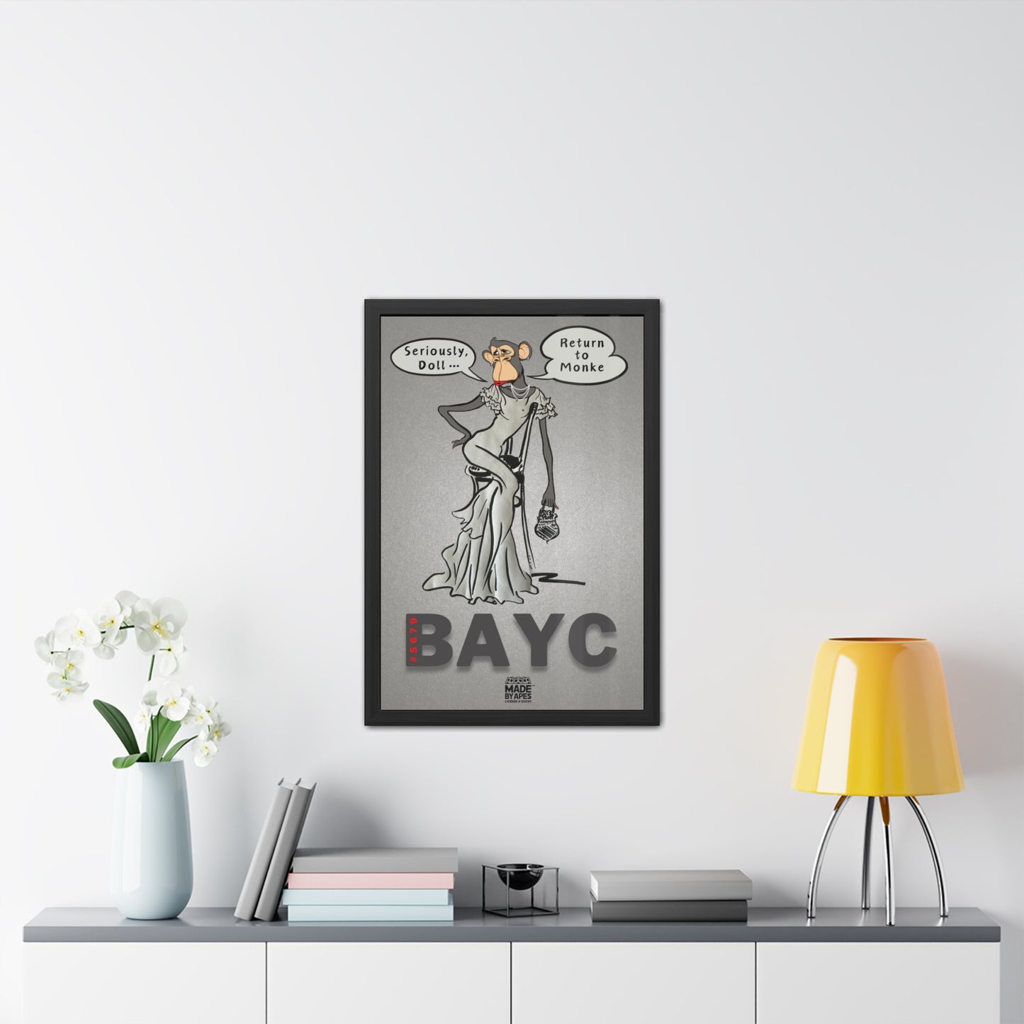 Framed Fashion Poster with BAYC #5679