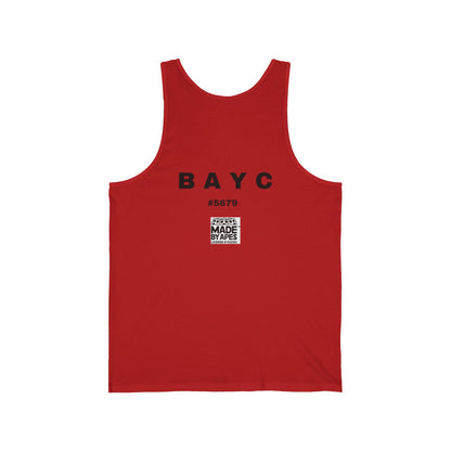 Tank Top Unisex Jersey with Ape Talking on Banana Phone Design