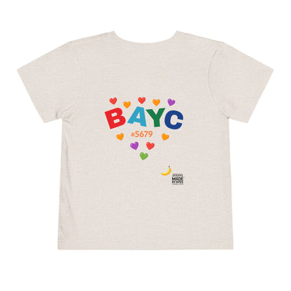 Toddler Tee - Bored Apes Family Picnic Shirt with Hearts