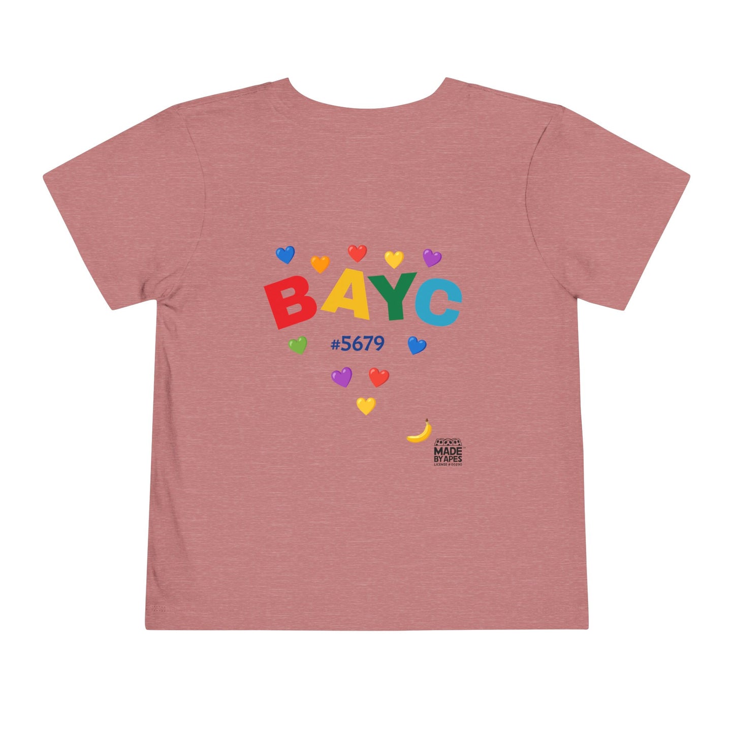 Toddler Tee - Bored Apes Family Picnic Shirt with Hearts