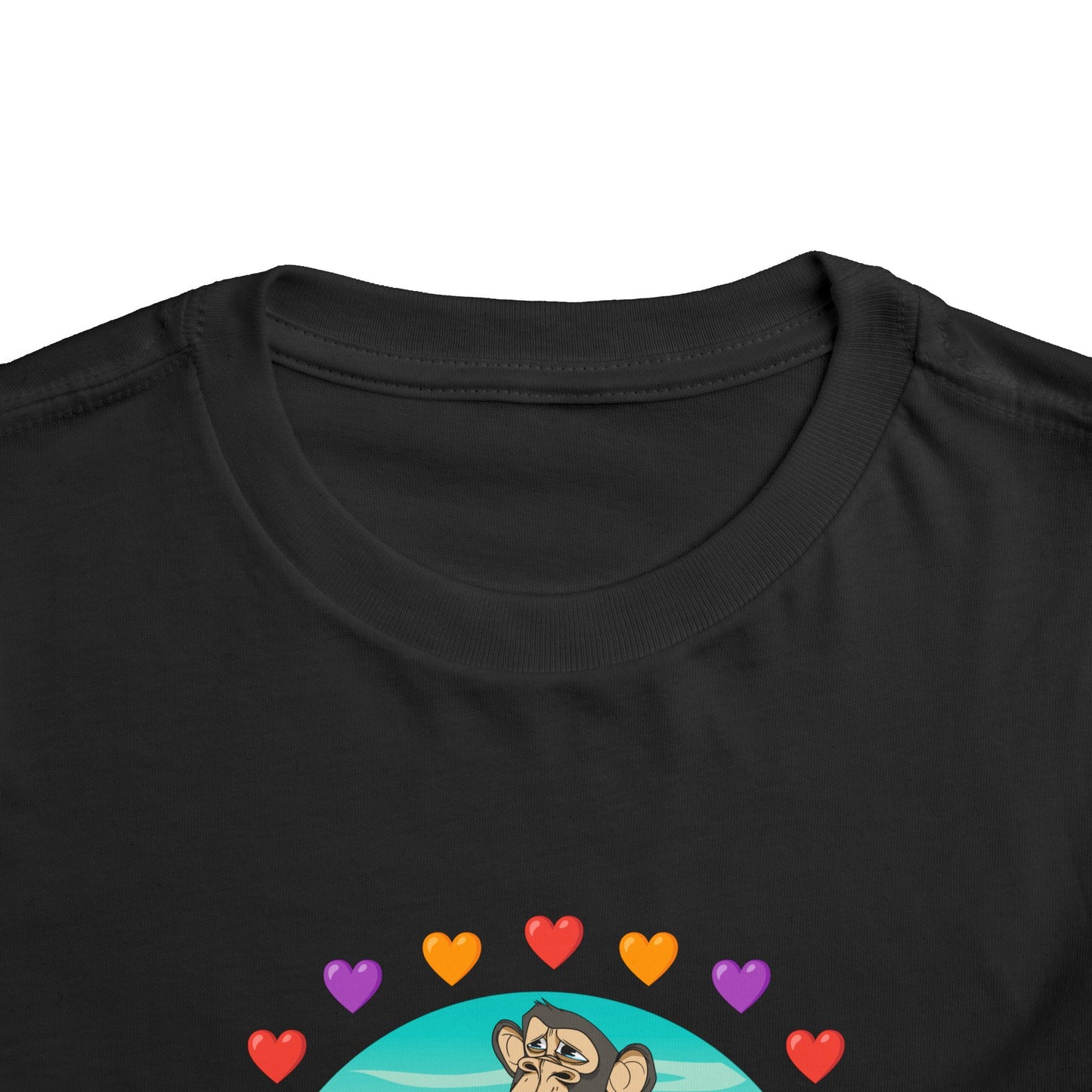 Toddler Tee - Bored Apes Family Picnic Shirt with Hearts