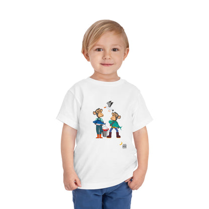 Toddler Short Sleeve Tee featuring Bored Ape fishermen with the day's catch