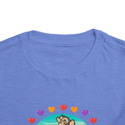 Toddler Tee - Bored Apes Family Picnic Shirt with Hearts